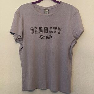 Old Navy Heather lavender Graphic Tee